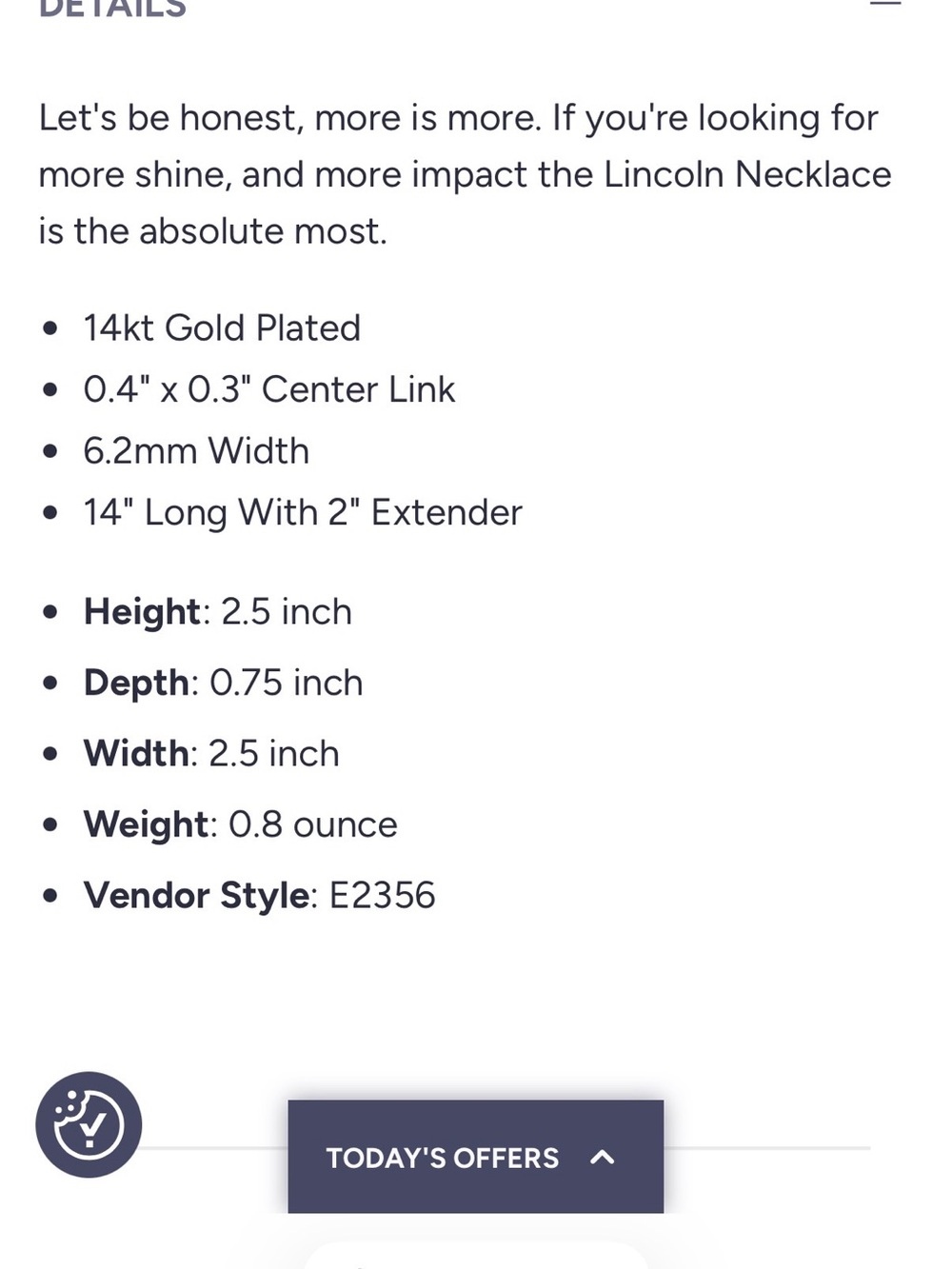 Electric Picks Lincoln Necklace - Picture 2 of 7